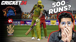 500 Runs Match? - CSK vs RCB - IPL 2024 - Cricket 24