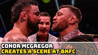 Conor McGregor and Mike Perry face off after BKFC 41