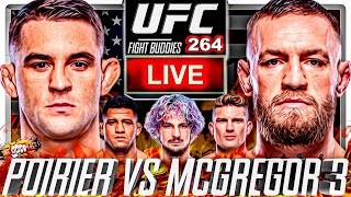 🔴 UFC 264 CONOR MCGREGOR vs DUSTIN POIRIER 3 + SEAN O'MALLEY + GREG HARDY LIVE FIGHT REACTION