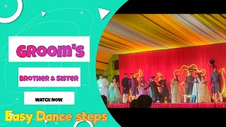 Groom's Brother & Sister Wedding Dance || easy steps
