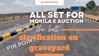 Mokila HMDA E Auction | pin point clarification on graveyard | Road Access | Hyderabad Real Estate