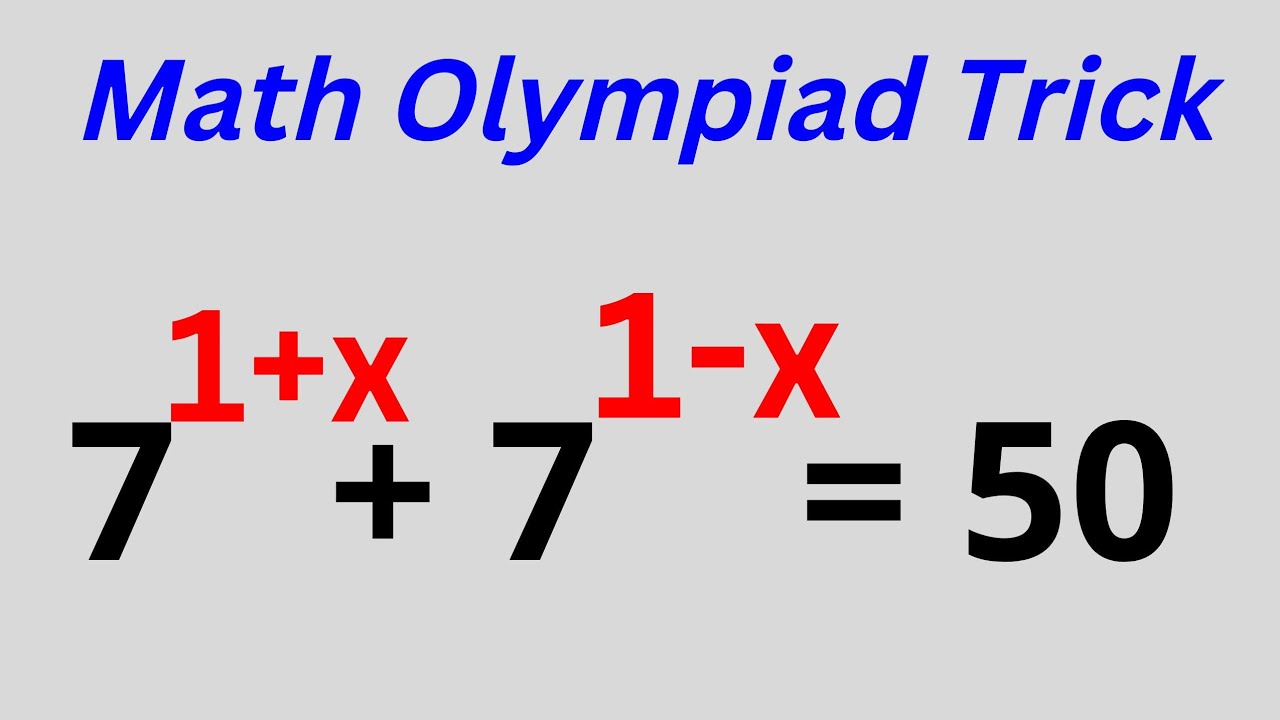 A Beautiful Math Olympiad Challenge X Youtube