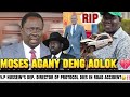 💔 V.P HUSSEIN ABDELBAGI MOURNS THE DEP. DIRECTOR OF PROTOCOL MOSES DENG AGANY‼️