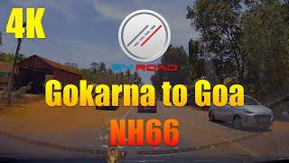 4K Scenic NH66 | Gokarna, Karnataka to Goa | 3 and a Half Hour of Road Drive with Relaxing Music