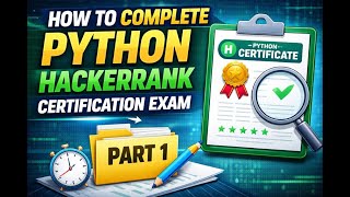 FREE HACKER RANK PYTHON CERTIFICATION