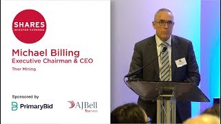 Michael Billing, Executive Chairman \u0026 CEO - Thor Mining (THR)