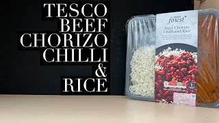 Tesco Finest Beef Chorizo Chilli And Rice Review , Tesco Finest Review