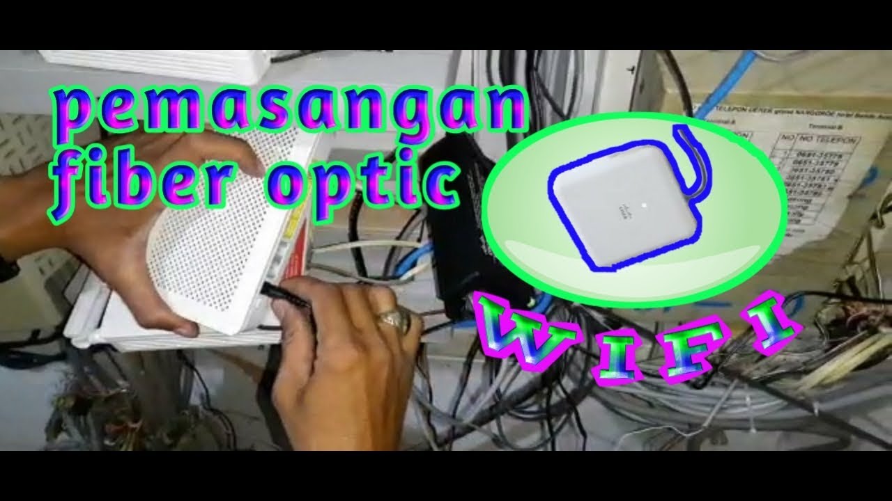 CARA PEMASANGAN FIBER OPTIC - HOW TO INSTALL OPTICAL FIBER - YouTube