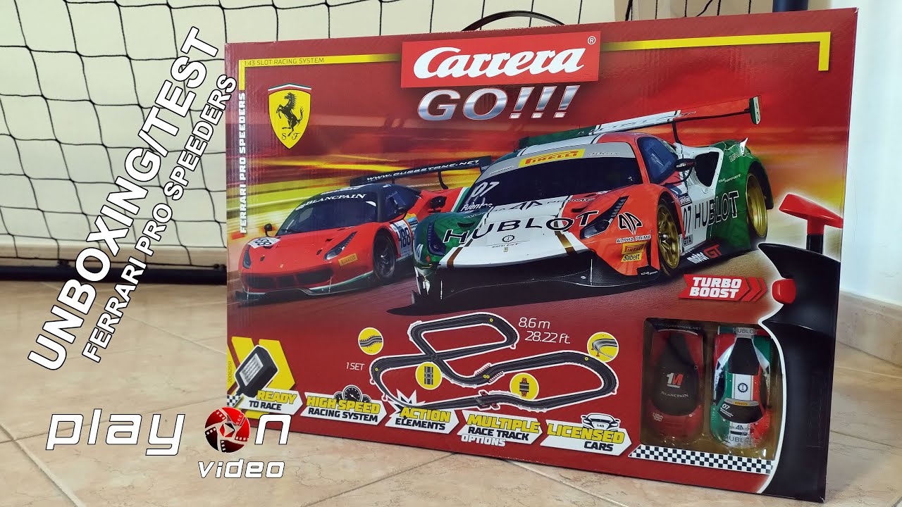 Carrera Go - Ferrari Pro Speeders - Unboxing And Test - YouTube