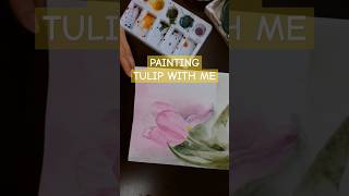 TULIP WATERCOLOUR PAINTINGS #shorts #shortpainting #watercolorpainting #shortvideo #tulip