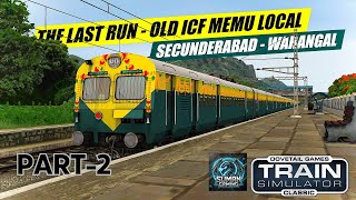 🔴 07462-Secunderabad-Warangal MEMU Local |Part-2 | Last Run | TRAIN SIMULATOR || RAILWORKS |