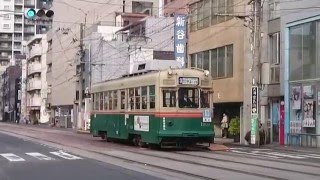 広島電鉄1900形1909号[元京都市電]『清水』3号線宇品二丁目行き 天満町発車