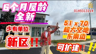 【JB Property 新山房地产】20尺屋身 + 51尺超大空地🎊…屋龄才6个月，刚刚才开始入住不超过25%💞