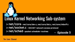 Linux Kernel Networking Sub-system - episode3 net/core, net/sched, net/socket.c APIs #programming