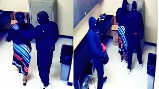 Two Burglars Break Through Ceiling and Steal $150,000 in Atlanta Robbery/dashcam videos