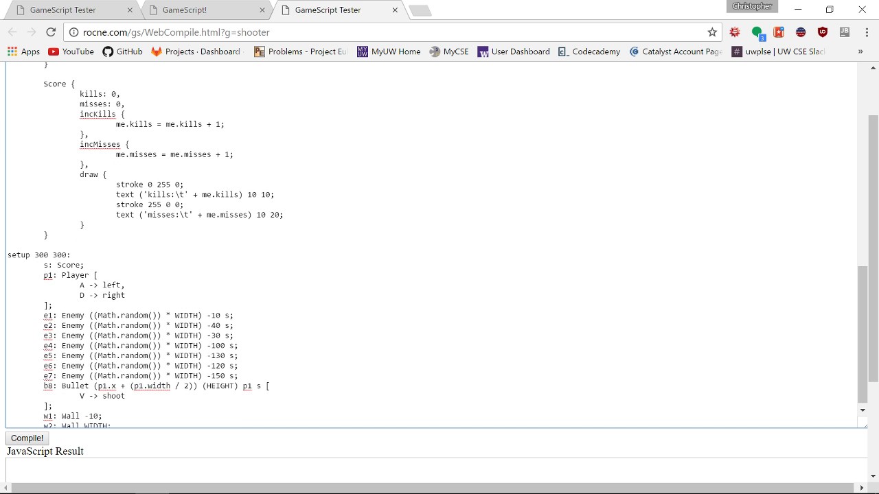 Gamescript Screencast Youtube