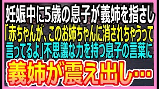 【感動する話】妊娠中の私に5歳の息子が義姉を指さし「赤ちゃんが、このお姉ちゃんに消されちゃうって言ってるよ…」→不思議な力を持つ息子の言葉で、義姉の顔が顔面蒼白に…【いい話・朗読・泣ける話】