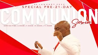 PRE - 21 DAYS PRAYER \u0026 FASTING COMMUNION SERVICE | 9, JANUARY. 2022 | FAITH TABERNACLE OTA