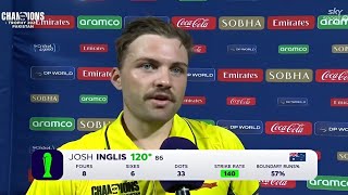 Josh Inglis Player of The Interview | Australia vs England | Champion Trophy 2025