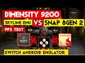 Skyline Emulator - Benchmark Dimensity 9200 Vs Snapdragon 8Gen 2