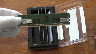 Unboxing 2x Kingston DDR4 RAM 32GB PC4 2133 KVR21R15D8K4/32