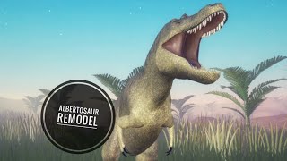 ALBERTOSAURUS REMODEL! | Dinosaur World Mobile | Roblox |