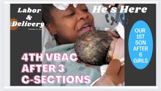 MY VBAC LABOR & DELIVERY: 4th VBAC after 3 C-Sections