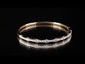 18kt 1.50 ct studded diamond bangle alb 12785 y