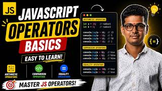 JavaScript Operators Explained 🔥 | Arithmetic & Comparison Operators Easy Tutorial