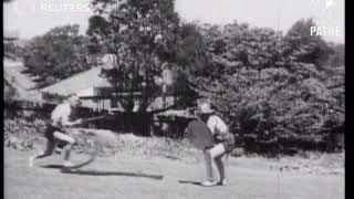 Gladiator reenactment in Australia (1935)