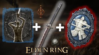 Great Katana RL150 Occult Build | No Damage Boss Fights | Elden RIng | 1.16 ver