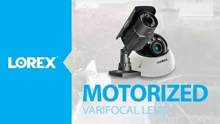 Motorized Varifocal Security Cameras