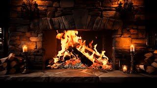 Relaxing Fireplace 4K with Crackling Fire Sounds in a Cozy Atmosphere to Relieve Stress and Insomnia