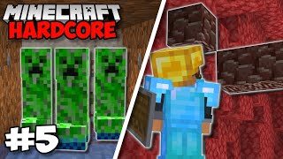 Creeper Farm & OP Netherite Mining! - Minecraft 1.18 Hardcore (#5)