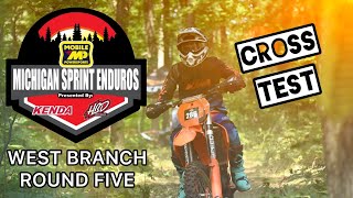 Michigan Sprint Enduro Valley Trail Riders West Branch Cross Test D14 AMA