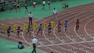 20190929北九州市中学新人陸上 男子100mH決勝