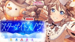 【ガルパ】Poppin'Party 『スターナイトスノウ』 （EXPERT with Lyrics）【BanG Dream!】