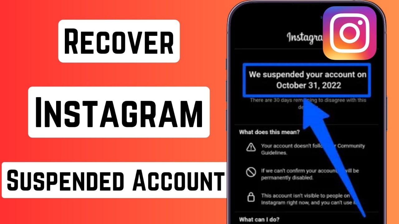 How To Recover Instagram Suspended Account 2023| Instagram Suspended ...