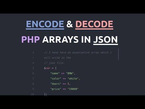 How to encode and decode JSON data using PHP PHP and JSON Tutorial.