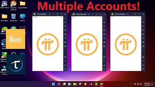 How To Create / Control Multiple Pi Network, Bee Network, TimeStope Accounts in one PC!