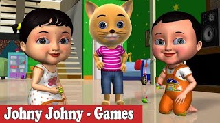 Johny Johny Yes Papa Sports & Games Nursery Rhyme  3D Rhymes & Songs for Children #johnyjohnyyespapa