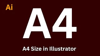 A4 Size | in Illustrator