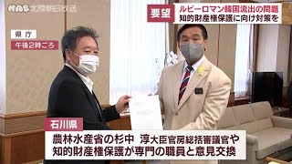 ルビーロマン韓国流出問題　知的財産権保護へ石川県が農水省に対策を要望