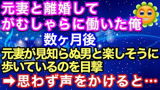 【感動する話】元妻と離婚してがむしゃらに働いた俺。数か月後、元妻は見知らぬ男と楽しそうに歩いていた…声をかけるとボロボロと涙を流しながら・・・【スカッとハレバレ】