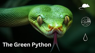 Green Python 🐍#snakelovers #reptiles #wildlife #snakevideos  #greenpython #python #pythonsnake