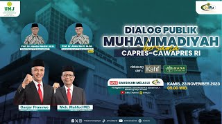 [LIVE] Dialog Publik Muhammadiyah Bersama Ganjar Pranowo-Mahfud MD | UM Jakarta