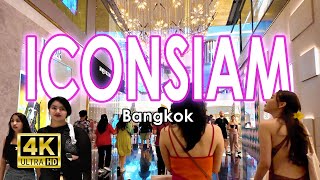 Walking Tour of ICONSIAM, One of the Largest Luxury Malls in Bangkok (Thailand) | 4K UHD 60fps