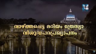 Canonisation Of St Mariam Theresa Live Recorded Part E:01