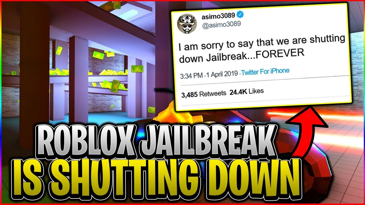 Why Roblox Jailbreak Will Be Shutting Down In 2021 Shocking Youtube