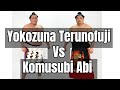 Yokozuna Terunofuji Vs Komusubi Abi   Nagoya Basho July 2023 Day 1 Poem by Poet Sumo